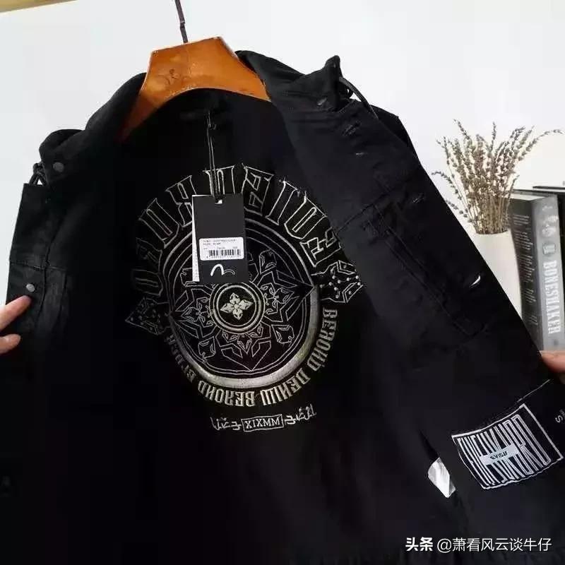 evisu刺绣夹克修复,evisu牛仔夹克手绘