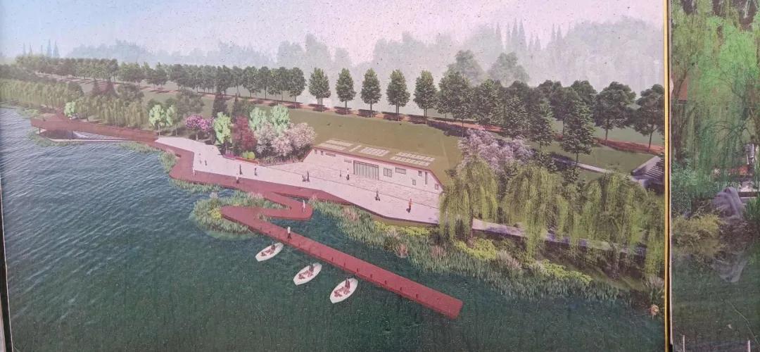 文安县环城水系航拍,文安环城水系二期景观提升