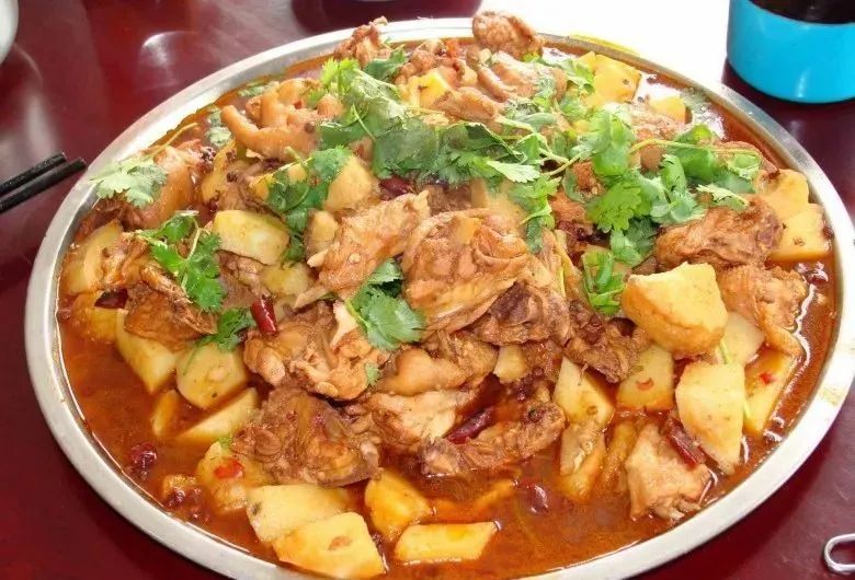 西部大盘鸡做法,漯河西部大盘鸡