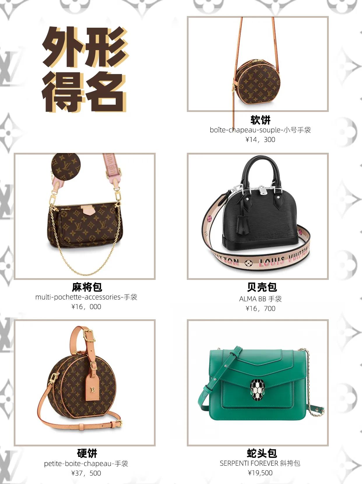 包包名称大牌,包包名字大全