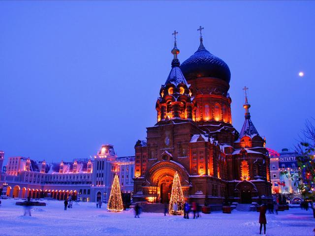 哈尔滨非常美的景色,哈尔滨最美的冰城人