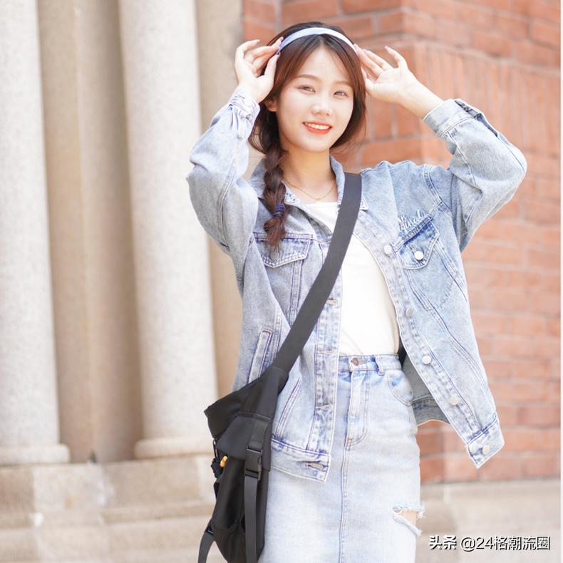森马牛仔外套清纯,森马牛仔外套女款高级感