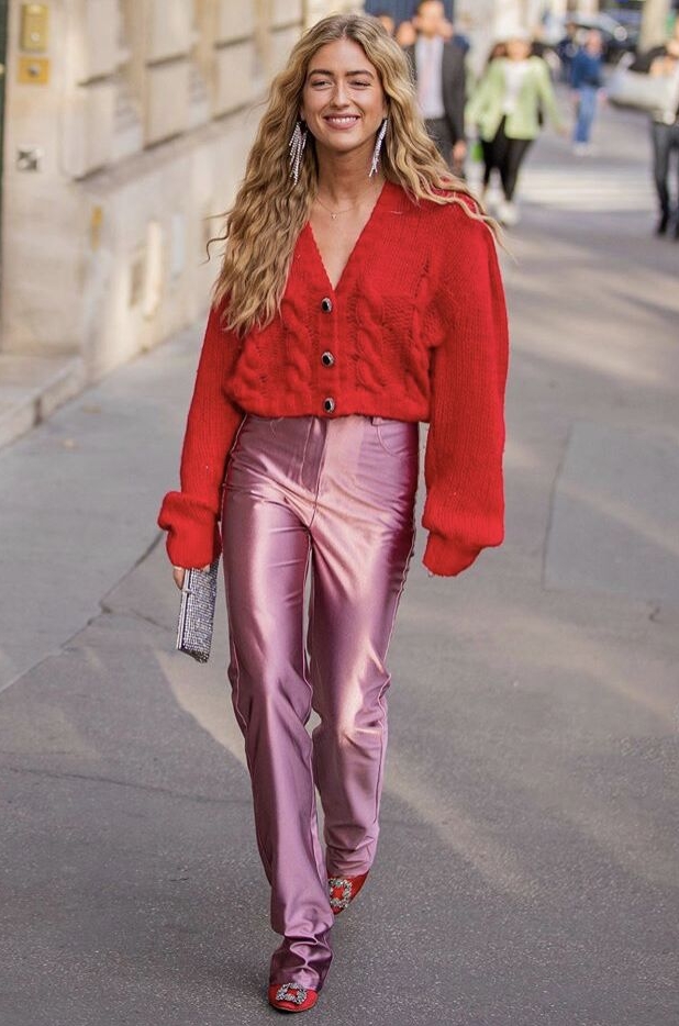 皮裤穿出优雅,如何把皮裤穿出美感