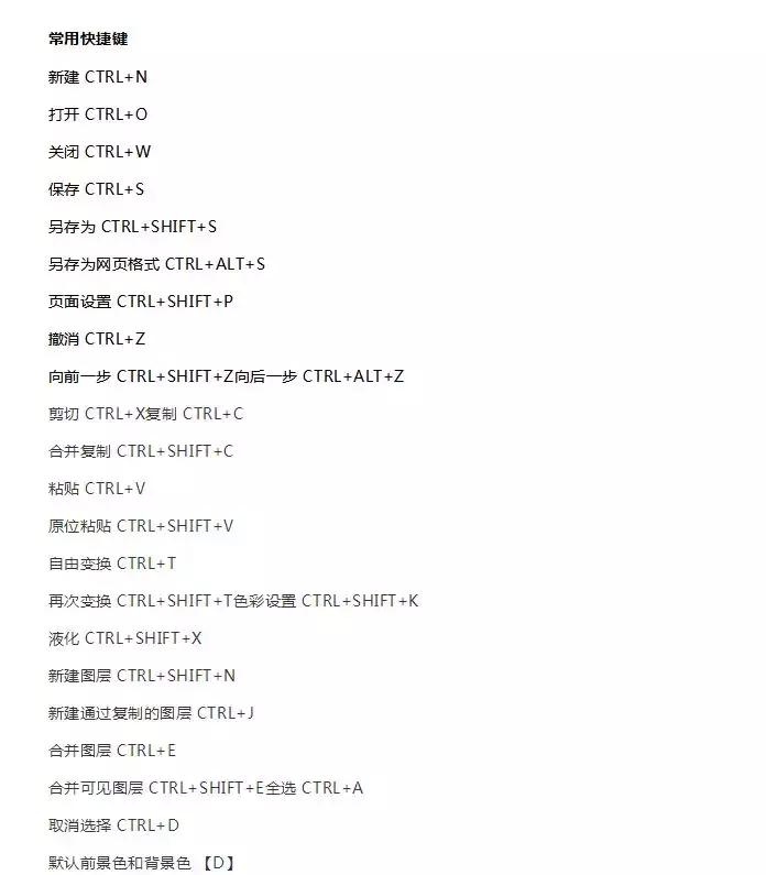 ps快捷键哪里设置,ps前进一步快捷键