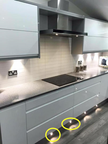 小厨房装筒灯效果图,厨房蜂窝板装筒灯效果