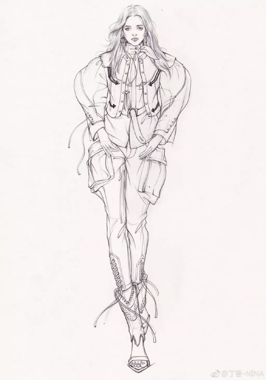 礼服怎么画好看仙气用彩铅,马克笔和彩铅裙子上色教程