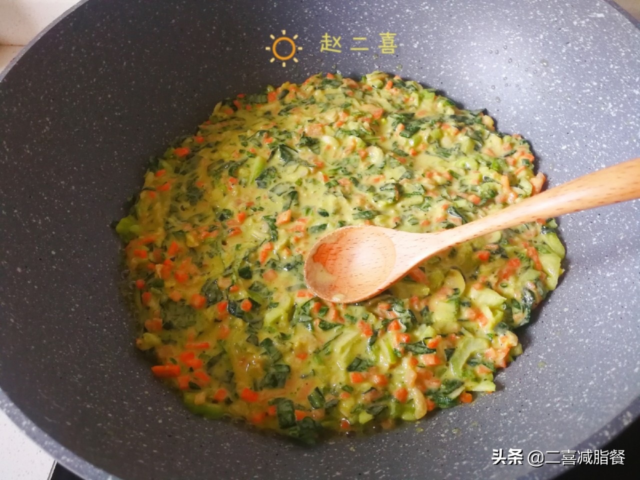 玉米面蔬菜杂粮饼，厨房小白的减脂主食，早餐晚餐都可以