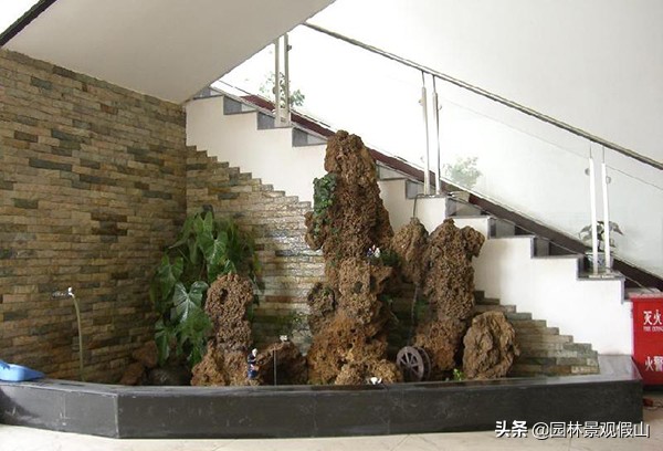 室内假山风景图,室内假山图片及价格