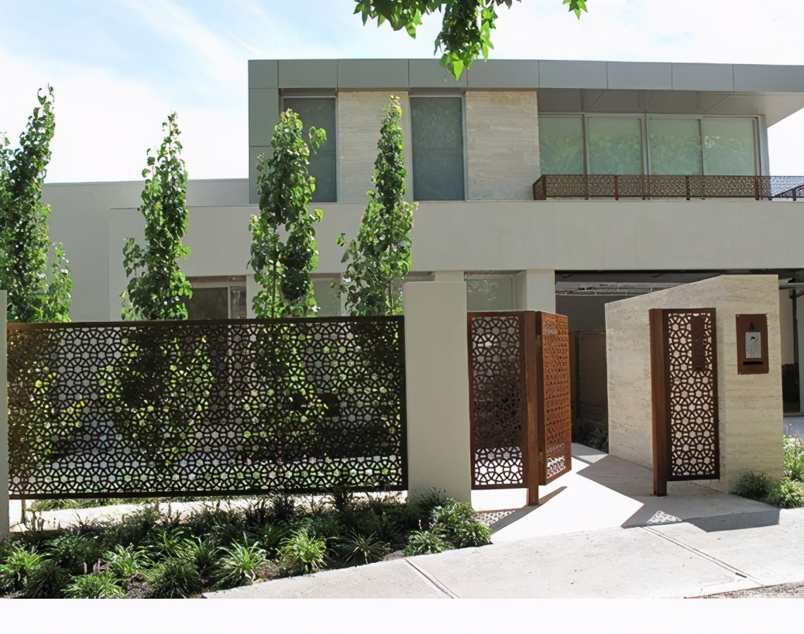 庭院入户门设计效果图,入户门庭院设计