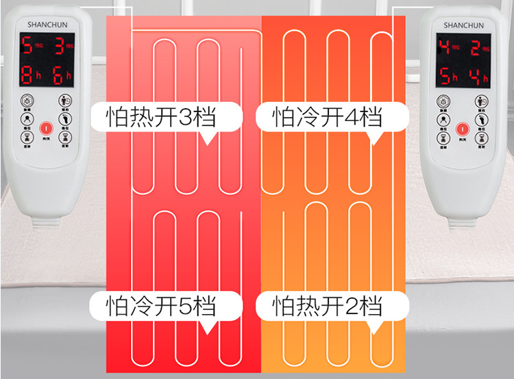 防螨电热毯,电热毯双人除螨可折叠