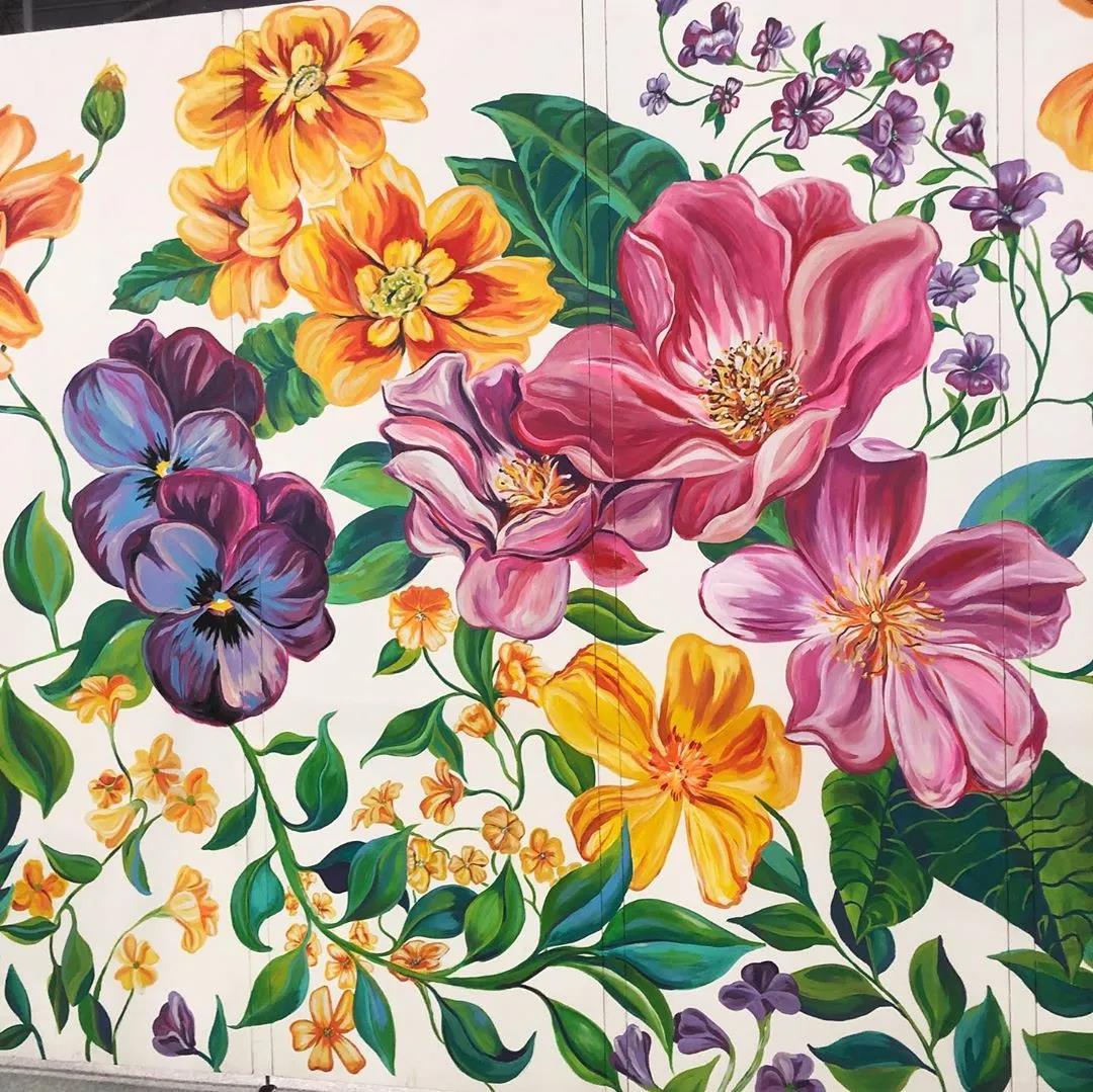 爱死这种手绘墙了，效果太美美到邻居羡慕嫉妒，网友：抢墙纸生意