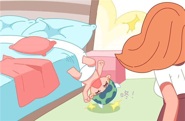 宝宝从床上摔下来头骨折怎么办,五个月宝宝从床上摔下来有事吗