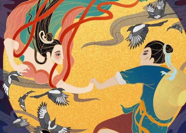 民间故事中牛郎织女鹊桥相会,民间故事牛郎织女阅读后总结