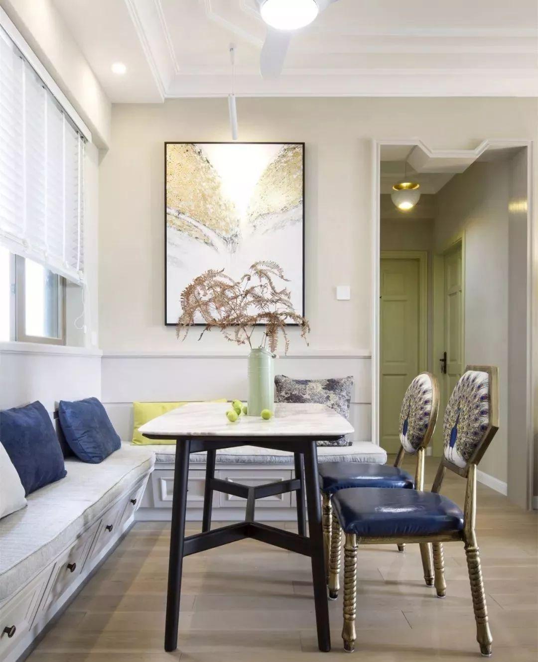 小户型客厅餐厅一体隔断加卡座,小户型餐厅卡座设计尺寸