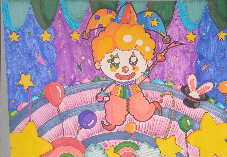 暑假儿童画一年级作品,暑假儿童画作品大全