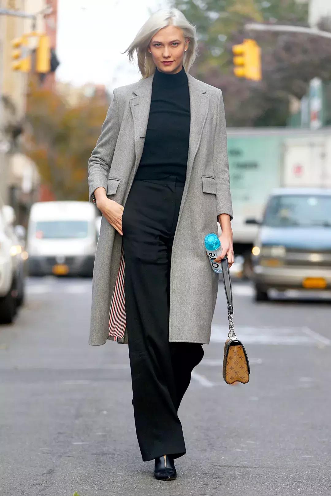 经典大衣的多种时髦穿法,裙摆大衣怎么穿好看