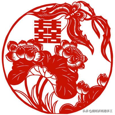 剪双喜字正确方法,详细的双喜字图解教程