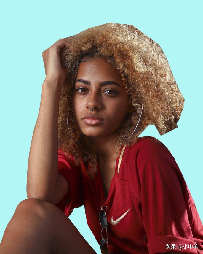 ps抠图18个金发女孩,ps抠图女生头发