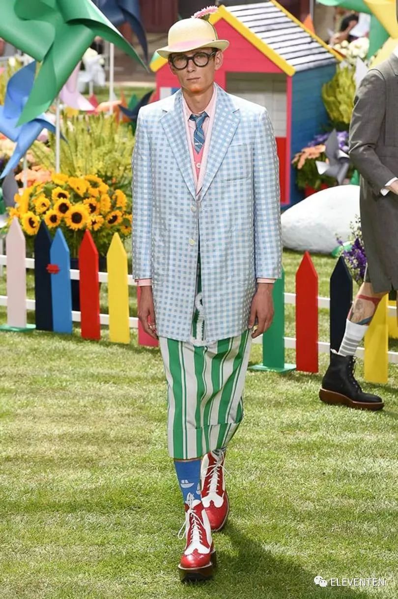 thombrowne2018男装,ThomBrowne2018春夏男装闭场造型