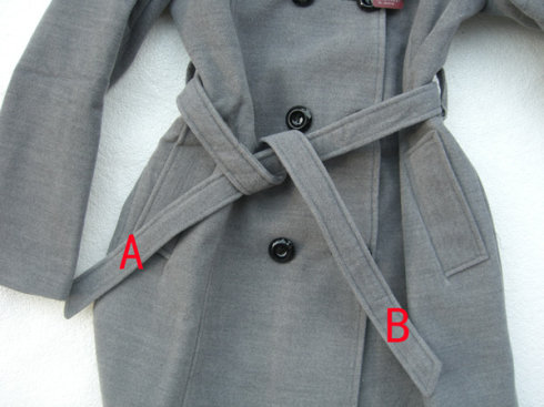 大衣前面蝴蝶结最简单打法慢动作,剪绒大衣腰带怎么系好看