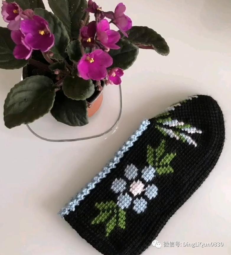 波西米亚风手工编织鞋子,针织作品50款