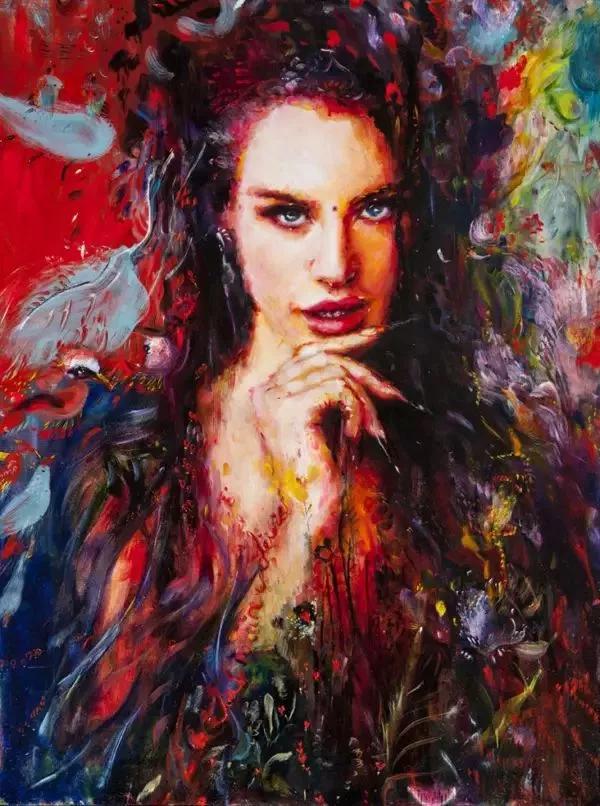 她画出的画惊艳四方,她笔下生辉画风堪比梵高