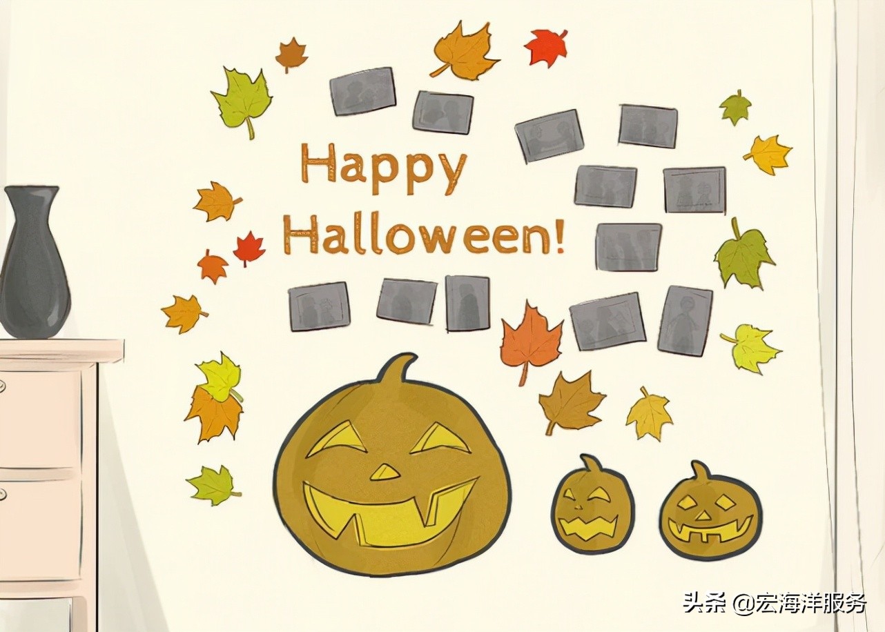 万圣节儿童装饰品摆件,怎么做万圣节的装饰品