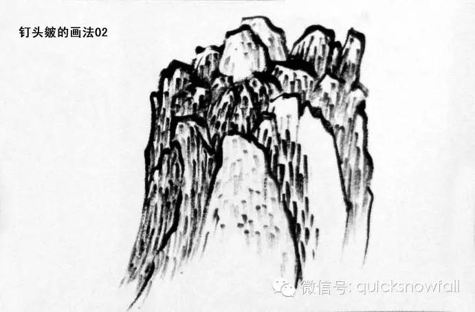 王飞飞山水画山石的画法,金学长山水画山石画法视频