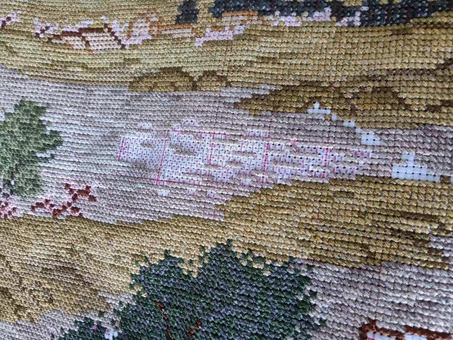 清明上河图十字绣勾边教程,100万清明上河图十字绣