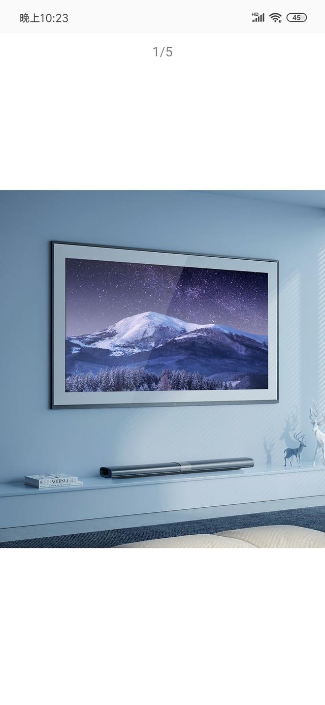 小米壁画电视65寸主机挂墙,小米壁画电视65寸