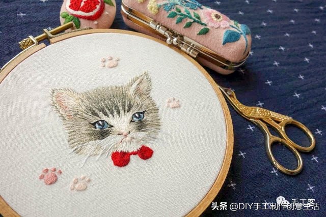 刺绣一针一线,基础的刺绣方法很适合新手学习哦