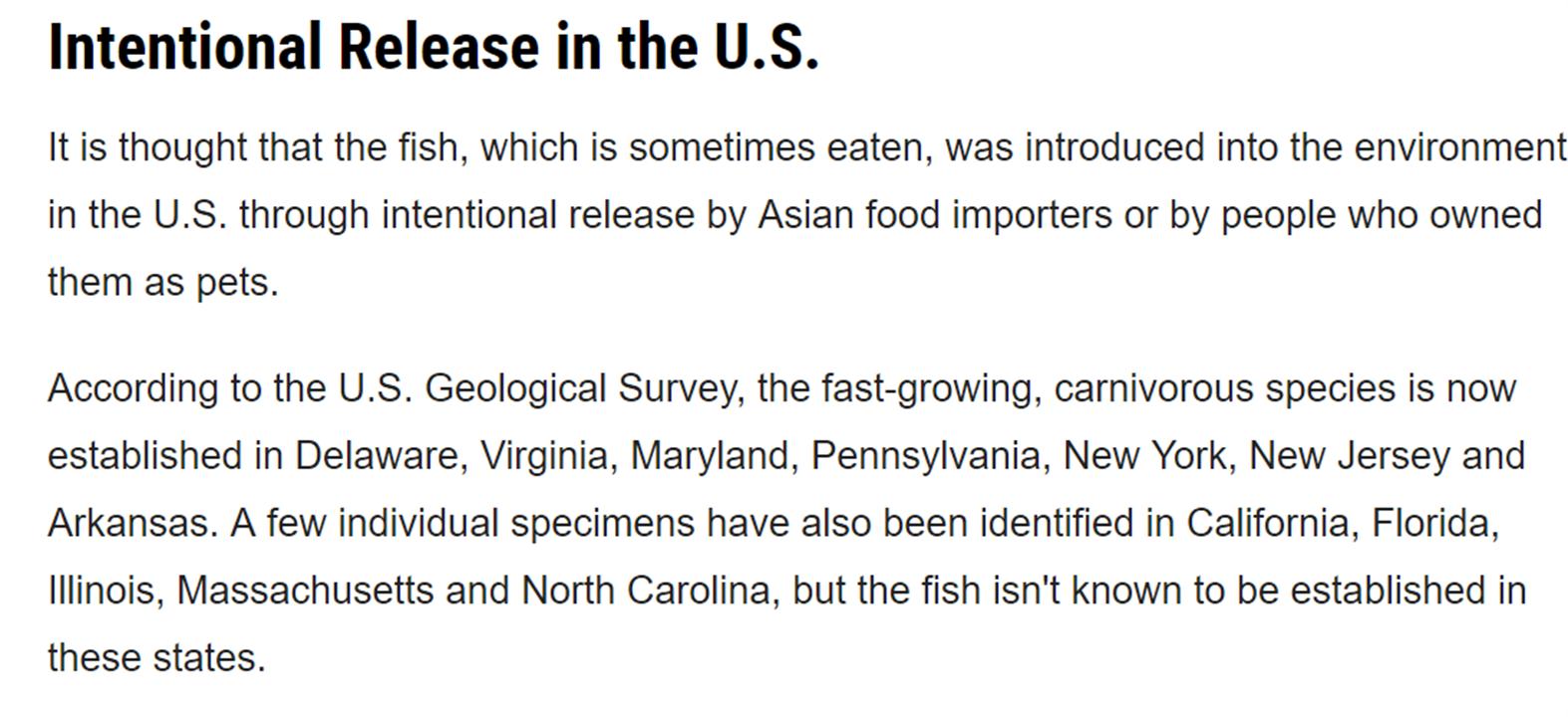 “蛇头鱼”在美国泛滥成灾，花费8亿美元治理，甚至不惜抽干湖水