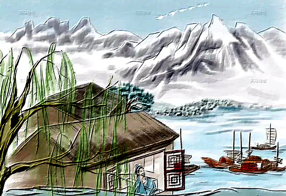 绝句门泊东吴万里船是什么意思,东吴万里船的泊是什么意思