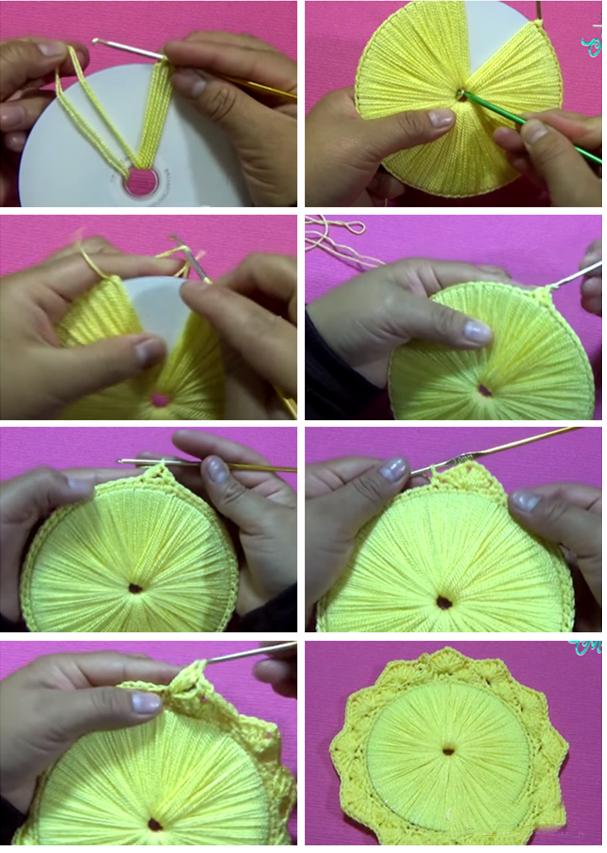 废旧光盘钩针收纳,可以钩什么物件好看又实用