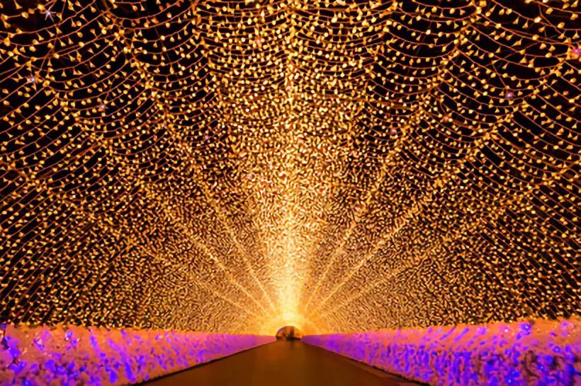 日本神户夜晚灯光秀,日本东京夜景灯光秀