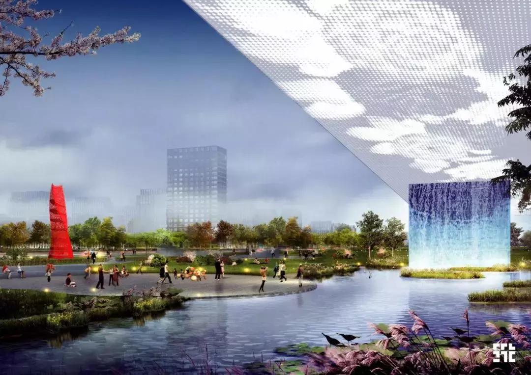 洛阳洛河西湖景观规划,洛阳甘泉河湿地公园规划图