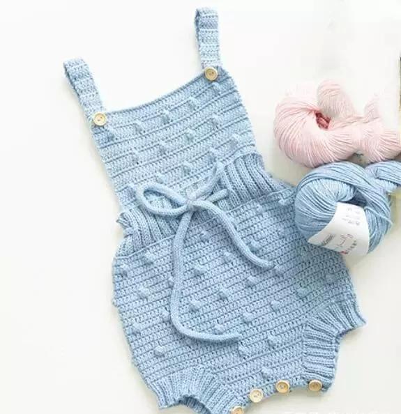 织宝宝背带裤的视频教程,小孩织背带裤的教程