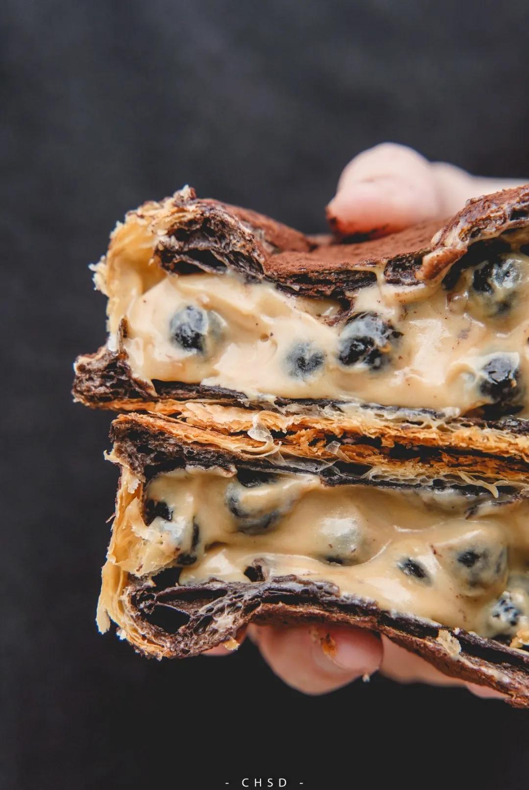 脏脏奶茶泡芙,脏脏黑糖珍珠泡芙