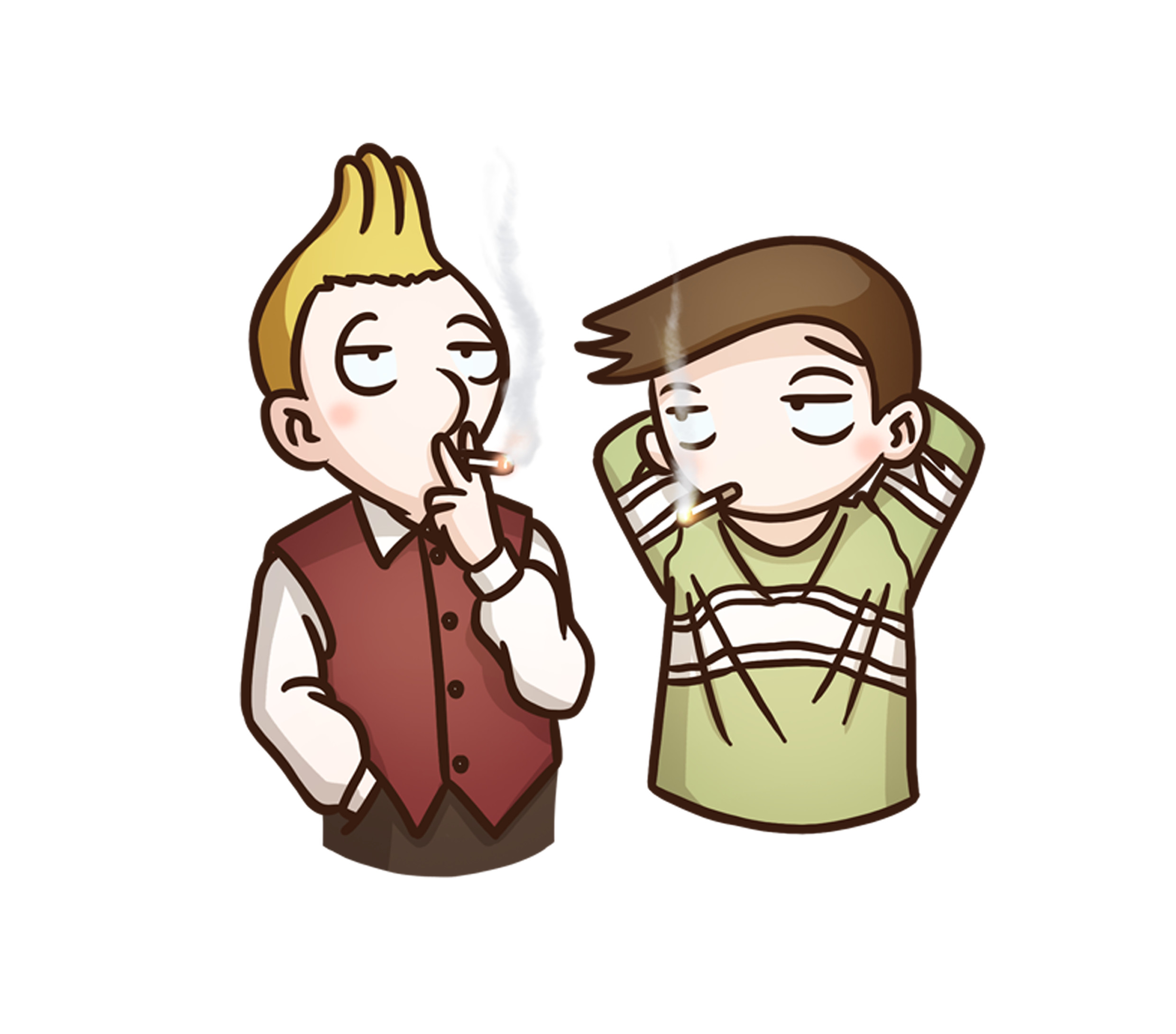 他们在公共场合吞云吐雾，用二手烟逼疯了所有人（菲李漫画）