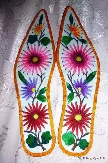 刺绣作品简单的,老式刺绣喜字的鞋垫刺绣方法