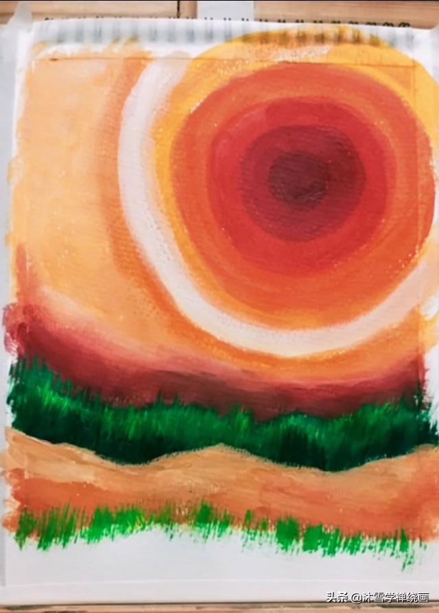 用马克笔画长颈鹿简单的画,初学者丙烯画教程长颈鹿