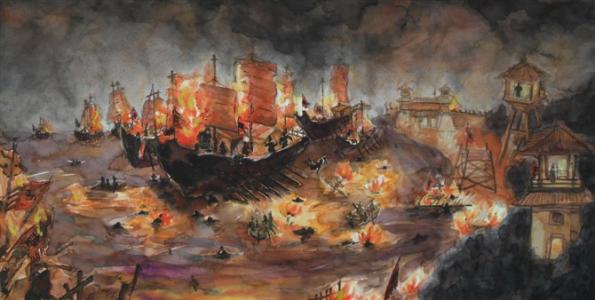 孔明火烧藤甲兵为何却说必损阳寿,孔明火烧曹仁大军完整版