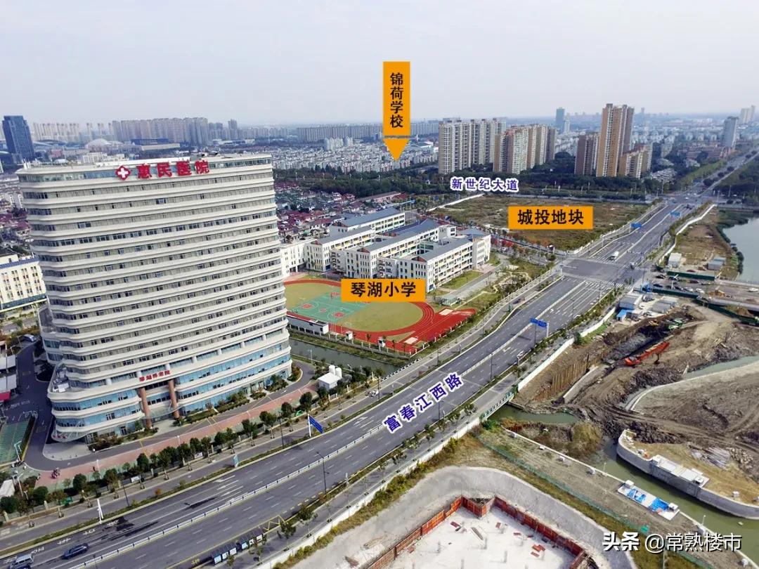 琴湖公园航拍,现场实景俯瞰图