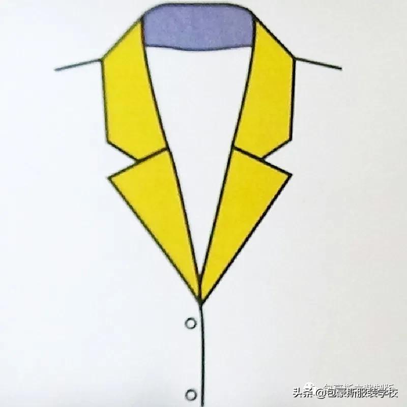 女大衣西装领制版,西装领制版教程