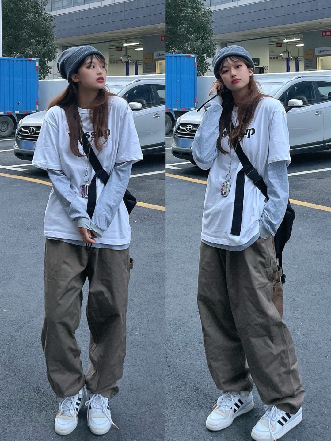 基础款t恤有哪些时髦实用的穿搭,最新穿搭白色t恤宽松