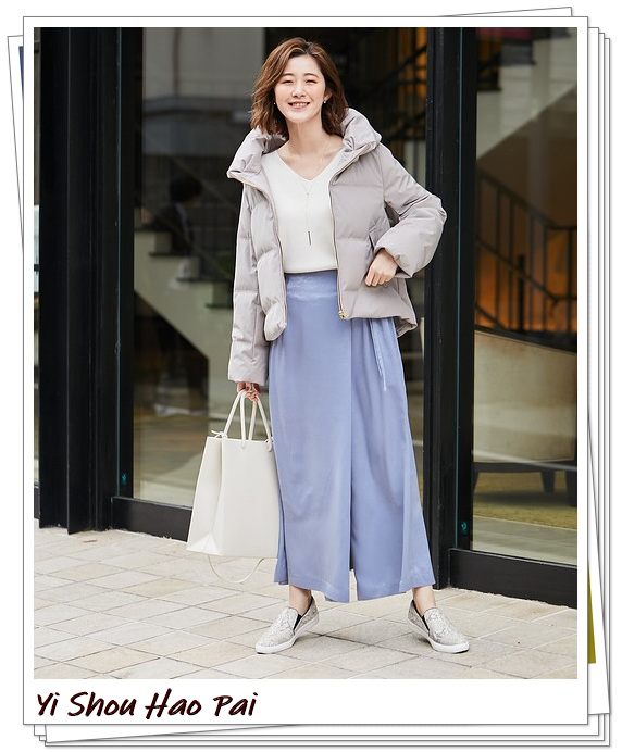 不同版型羽绒服穿搭女,145矮个子短款羽绒服