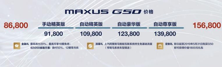 上汽大通maxusg50售价,5万全款上汽大通maxusg50