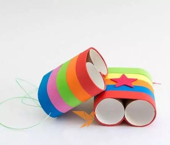 手工制作幼儿园立体天文望远镜,变废为宝手工望远镜制作儿童