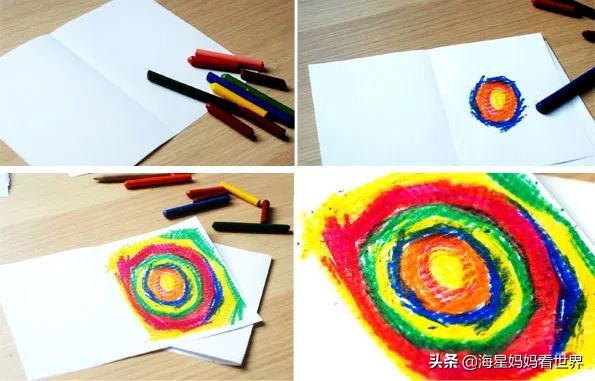 蜡笔油画棒画法,超简单的油画蜡笔素材教程