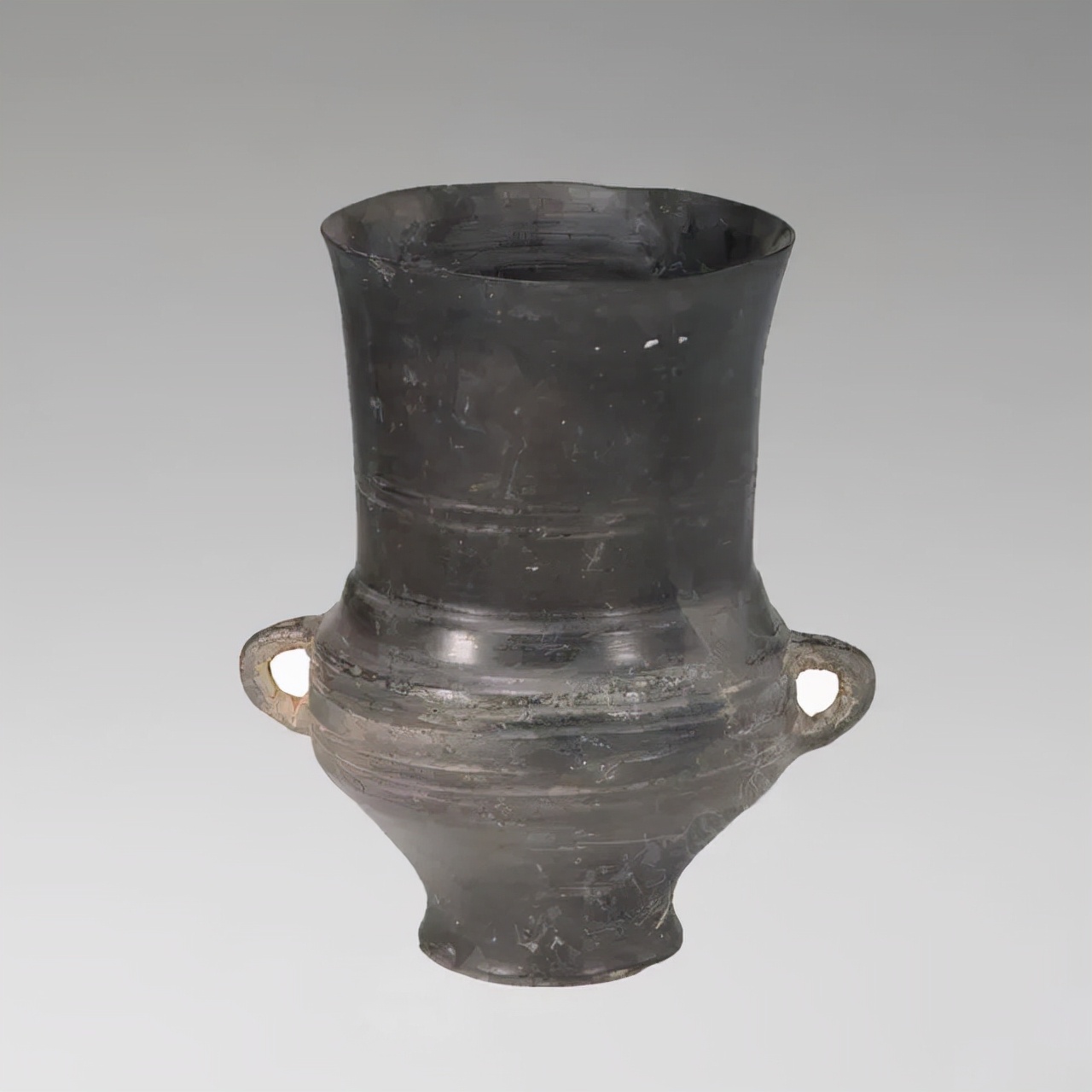 4000年前黑陶蛋壳杯简介,镂空蛋壳黑陶杯